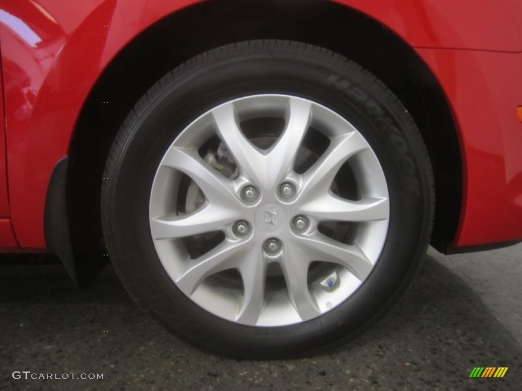 2009 Elantra Touring - Chilipepper Red / Black photo #17