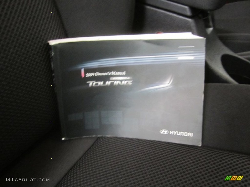 2009 Elantra Touring - Chilipepper Red / Black photo #22