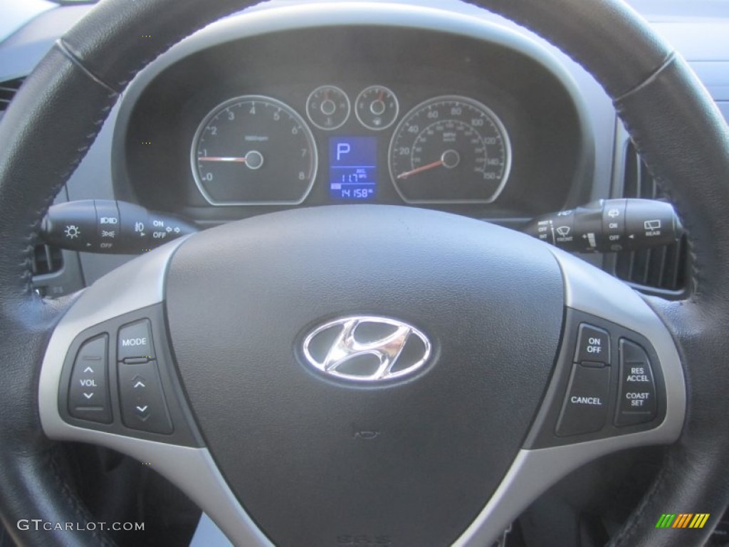 2009 Elantra Touring - Chilipepper Red / Black photo #25