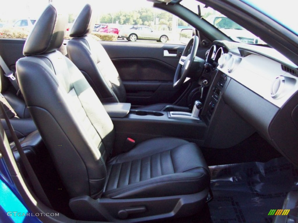 2007 Mustang GT Premium Convertible - Vista Blue Metallic / Dark Charcoal photo #19