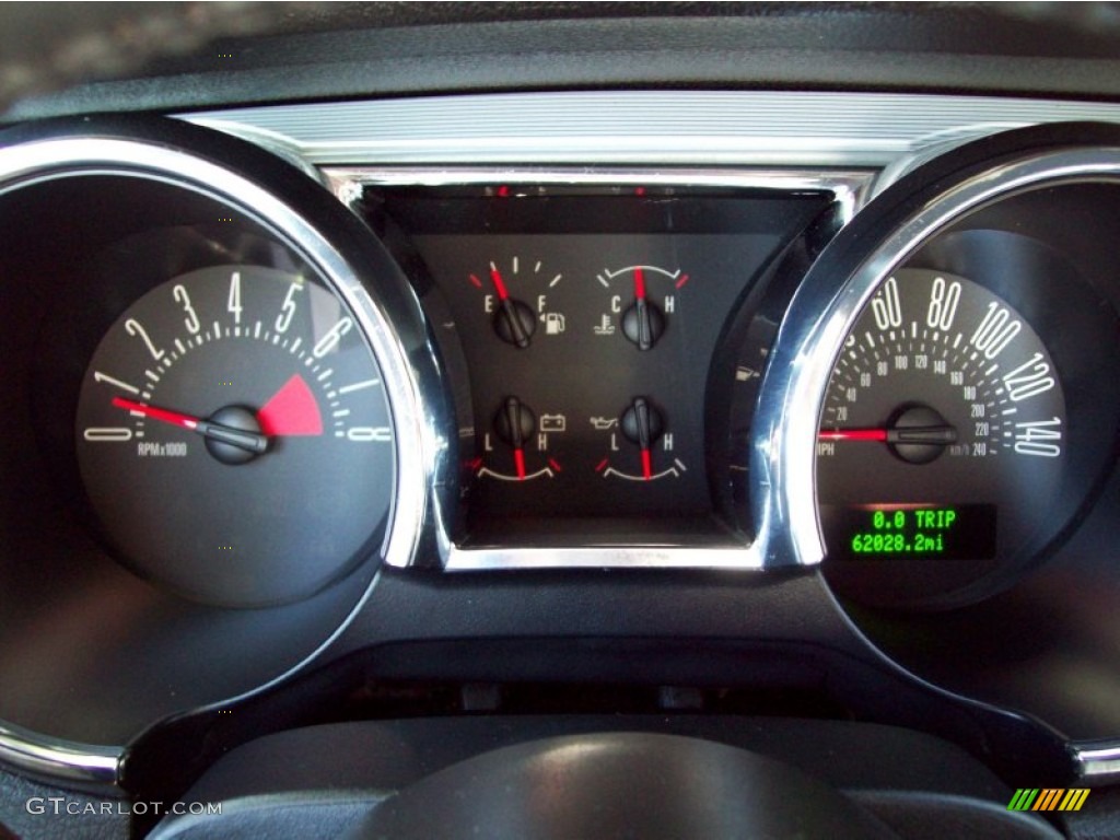 2007 Mustang GT Premium Convertible - Vista Blue Metallic / Dark Charcoal photo #24