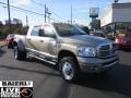 2008 Light Khaki Metallic Dodge Ram 3500 Laramie Mega Cab 4x4 Dually  photo #1