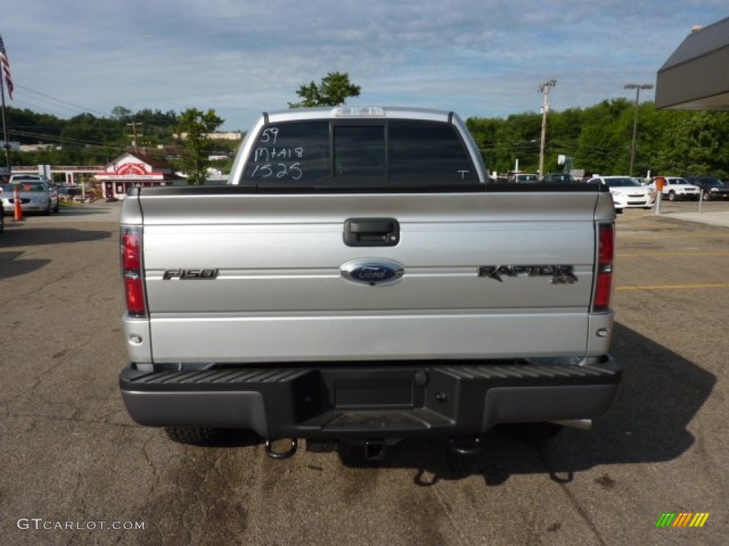 2011 F150 SVT Raptor SuperCrew 4x4 - Ingot Silver Metallic / Raptor Black photo #3