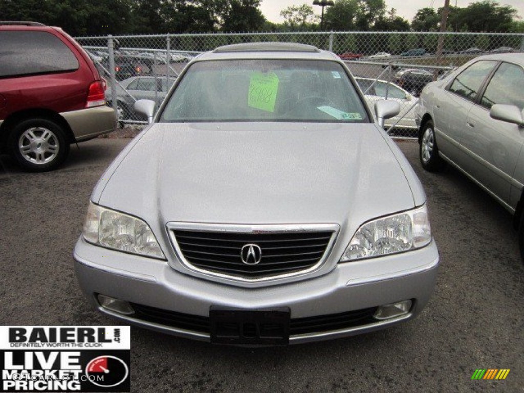 2002 RL 3.5 Sedan - Satin Silver / Quartz photo #2