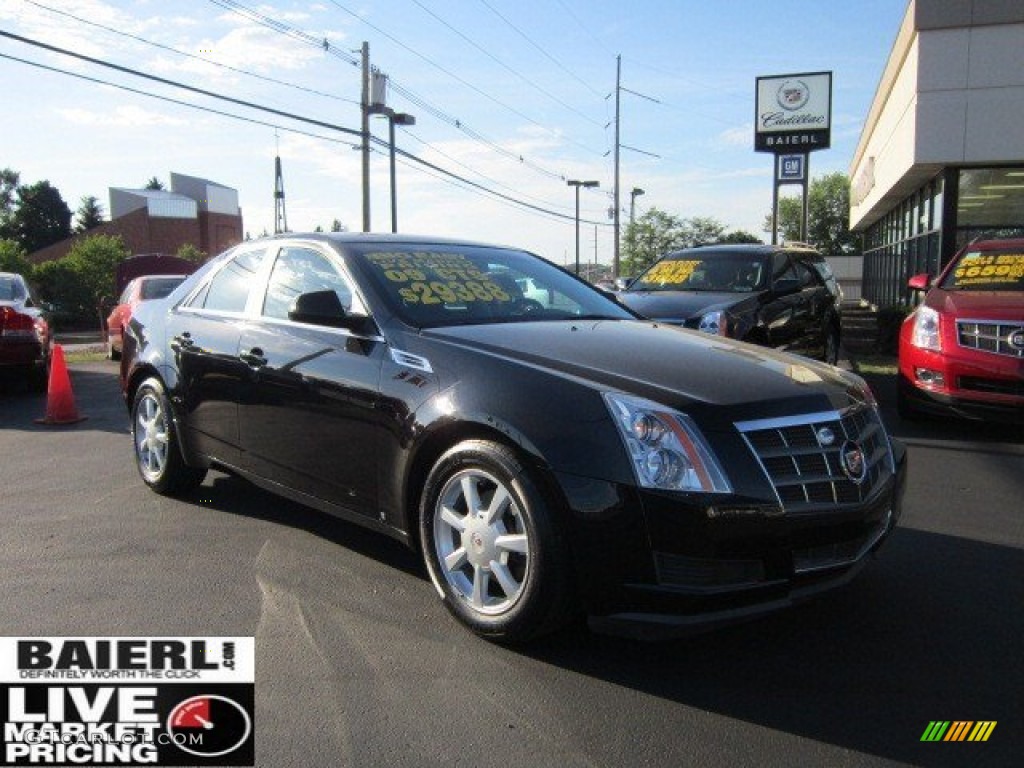 2009 CTS 4 AWD Sedan - Black Raven / Cashmere/Cocoa photo #1