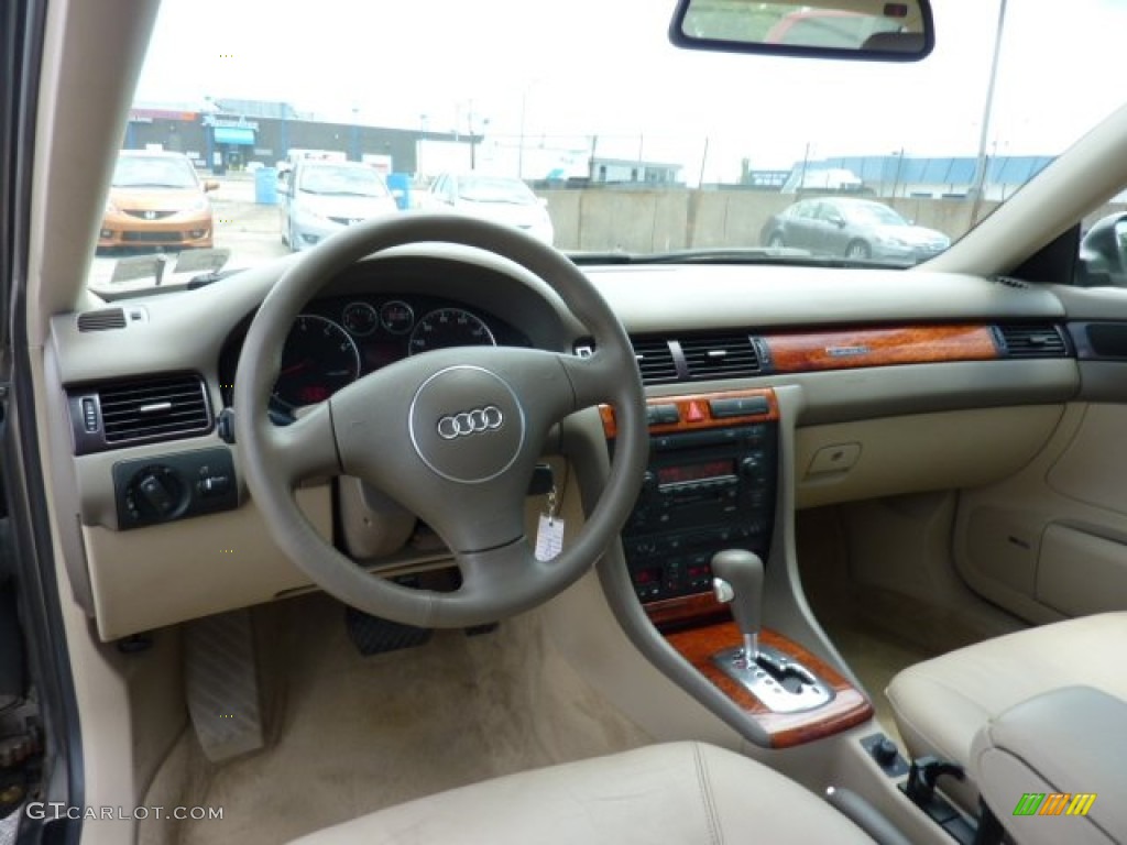 2003 Audi A6 2.7T quattro Sedan Beige Dashboard Photo #51787049