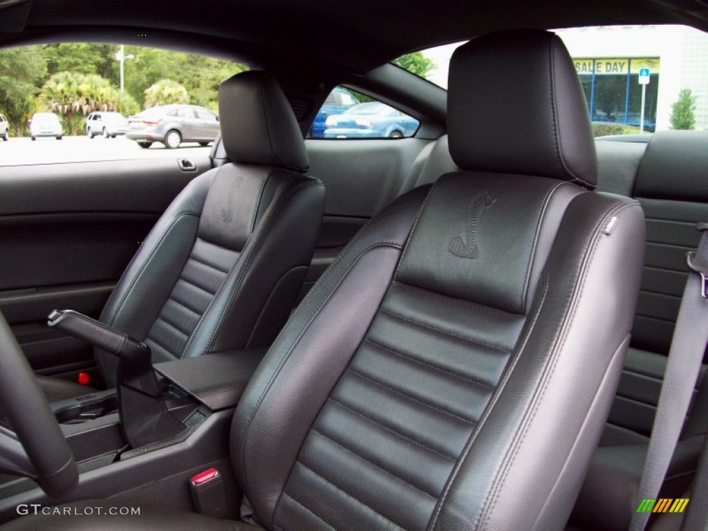 Black/Black Interior 2009 Ford Mustang Shelby GT500 Coupe Photo #51787151