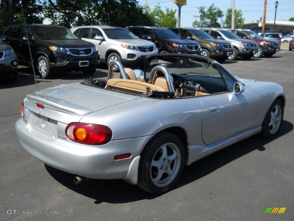 1999 MX-5 Miata LP Roadster - Highlight Silver Metallic / Tan photo #7