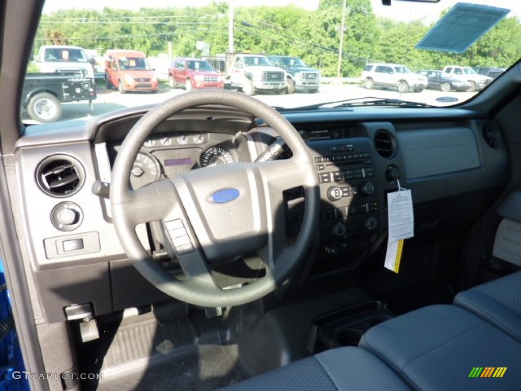 2011 F150 STX SuperCab 4x4 - Blue Flame Metallic / Steel Gray photo #12