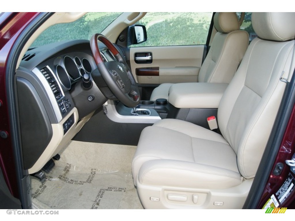 Sand Beige Interior 2011 Toyota Sequoia Platinum 4WD Photo #51789377