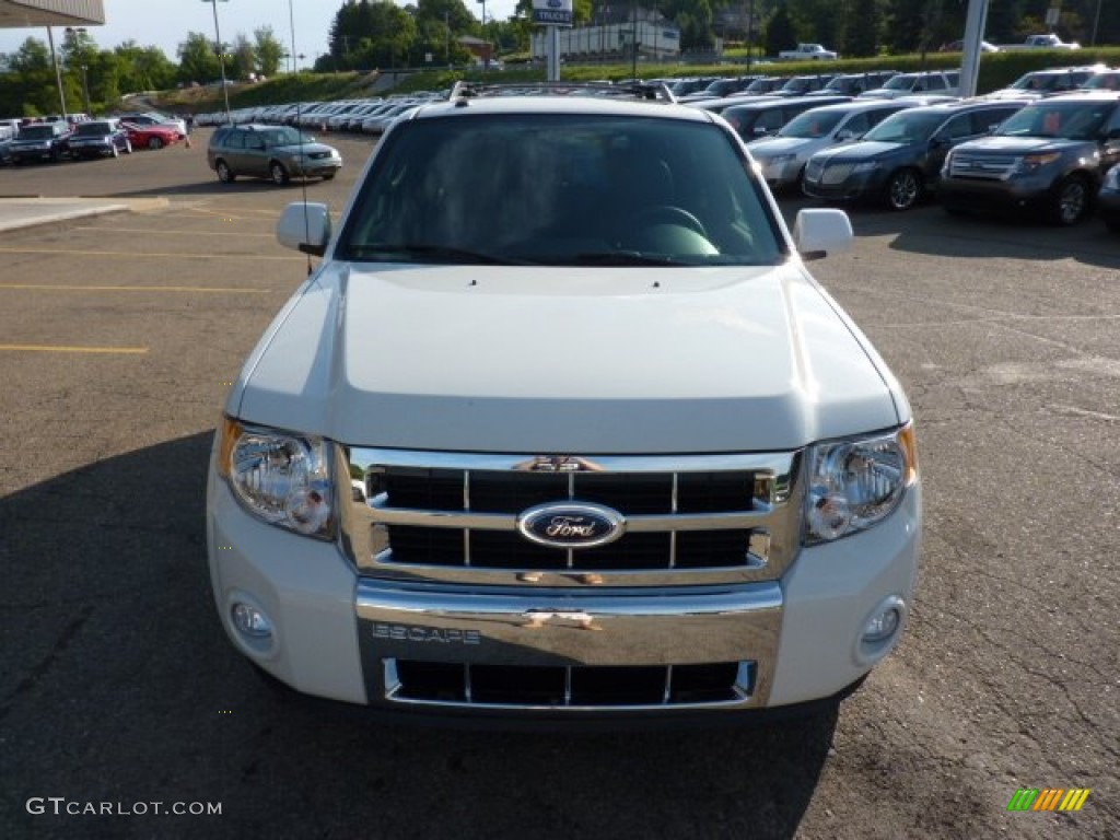 2012 Escape Limited V6 4WD - White Suede / Charcoal Black photo #7