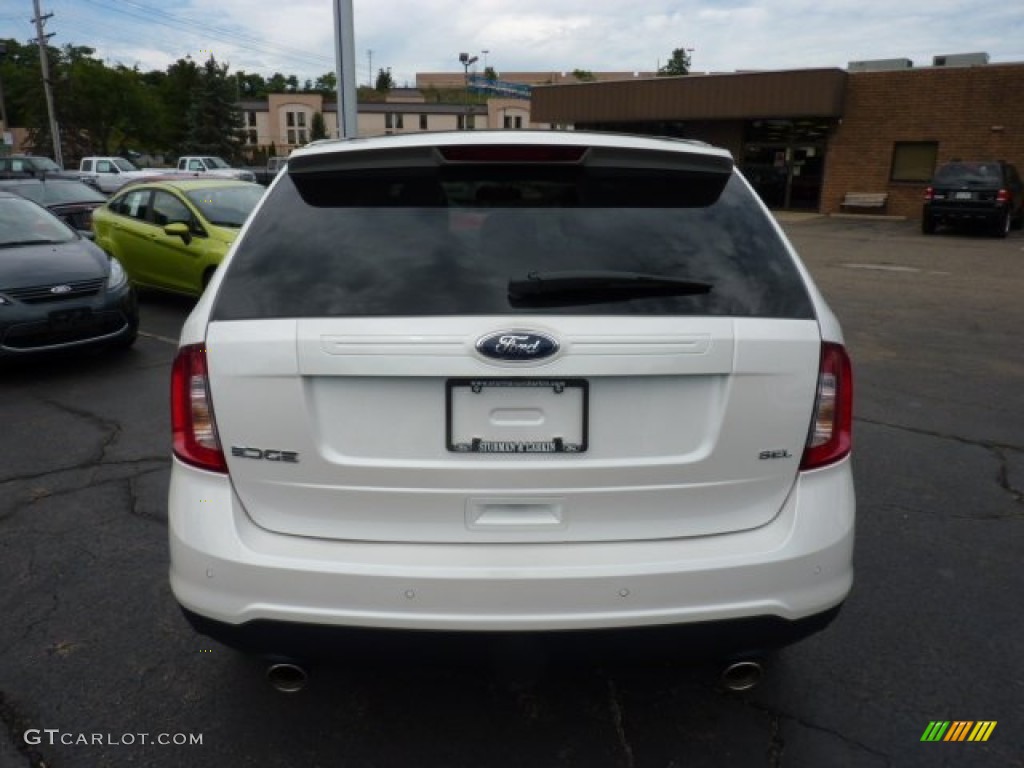 2011 Edge SEL - White Platinum Tri-Coat / Charcoal Black photo #3