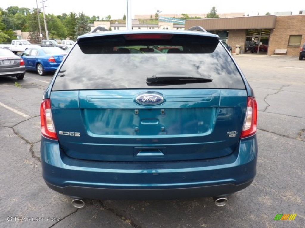 2011 Edge SEL AWD - Mediterranean Blue Metallic / Charcoal Black photo #3