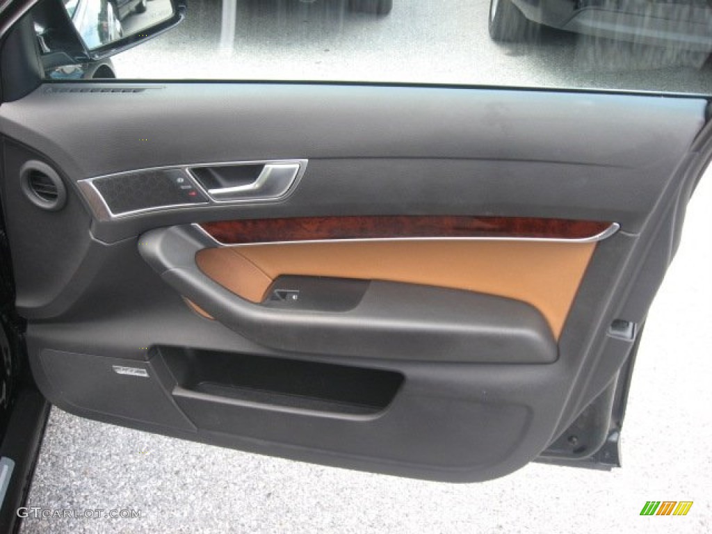 2006 Audi A6 3.2 quattro Avant Amaretto Door Panel Photo #51792371