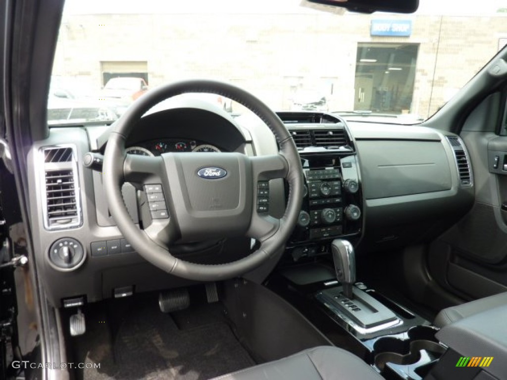 2012 Ford Escape Limited V6 4WD Charcoal Black Dashboard Photo #51792476