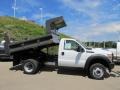 Oxford White 2011 Ford F550 Super Duty XL Regular Cab 4x4 Dump Truck Exterior