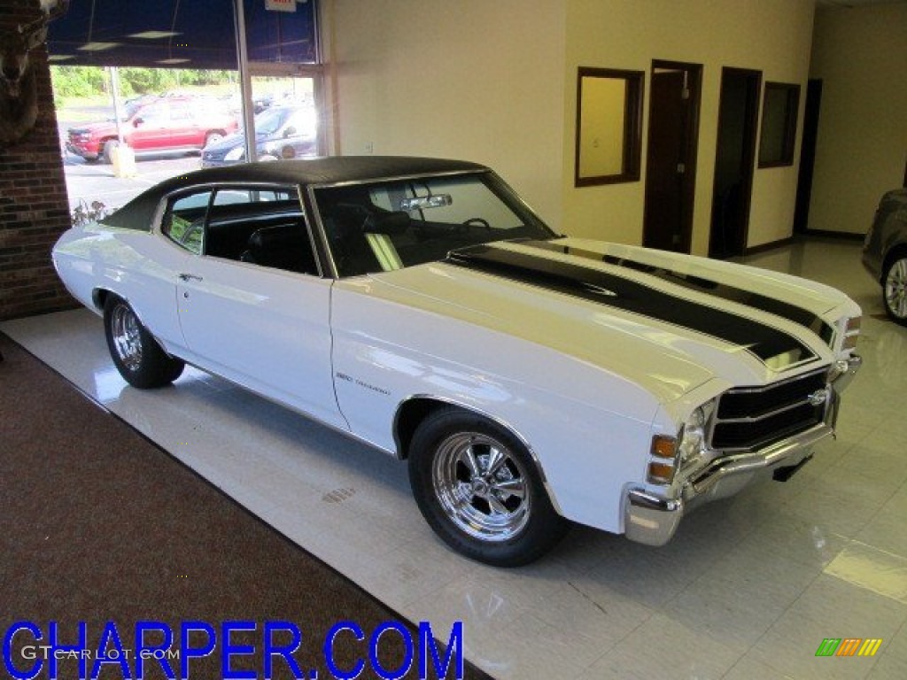 1971 Chevelle Malibu 400 Convertible - White / Black photo #1