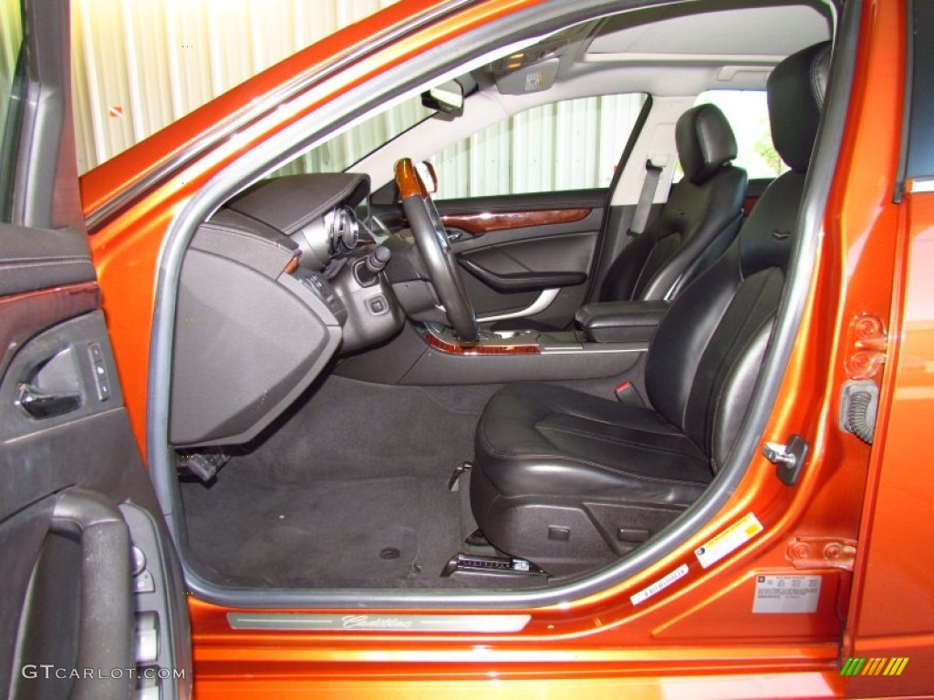 Ebony Interior 2008 Cadillac CTS Hot Lava Edition Sedan Photo #51795422