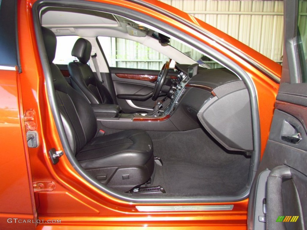 Ebony Interior 2008 Cadillac CTS Hot Lava Edition Sedan Photo #51795440