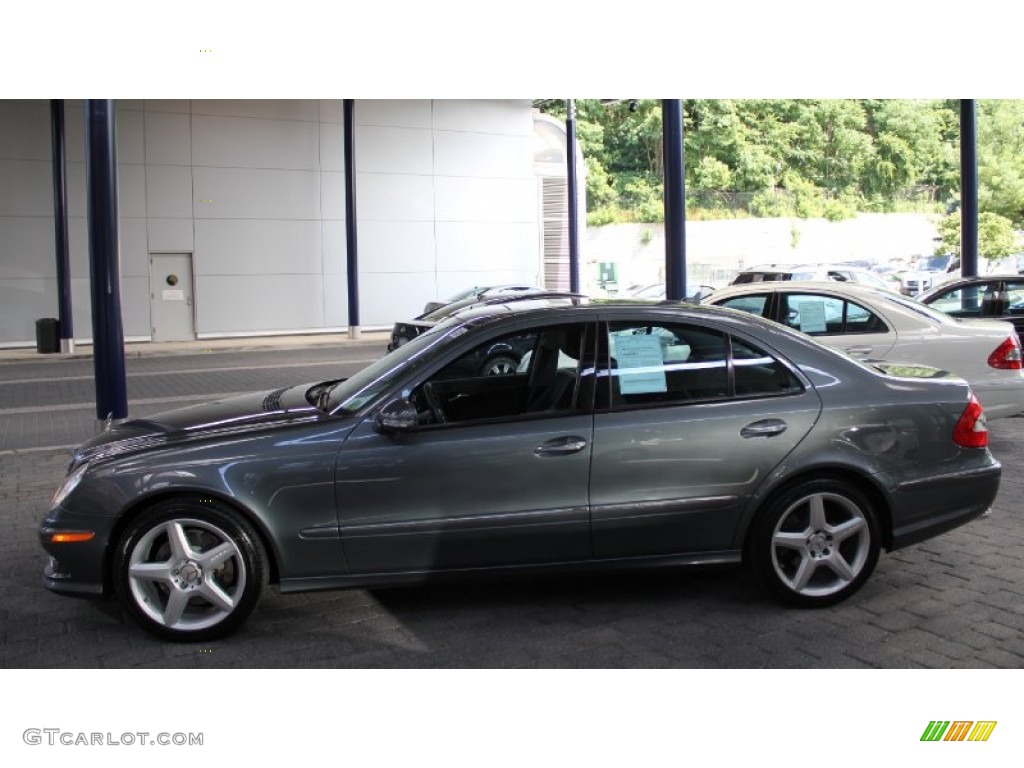 2009 E 350 4Matic Sedan - Flint Grey Metallic / Black photo #3