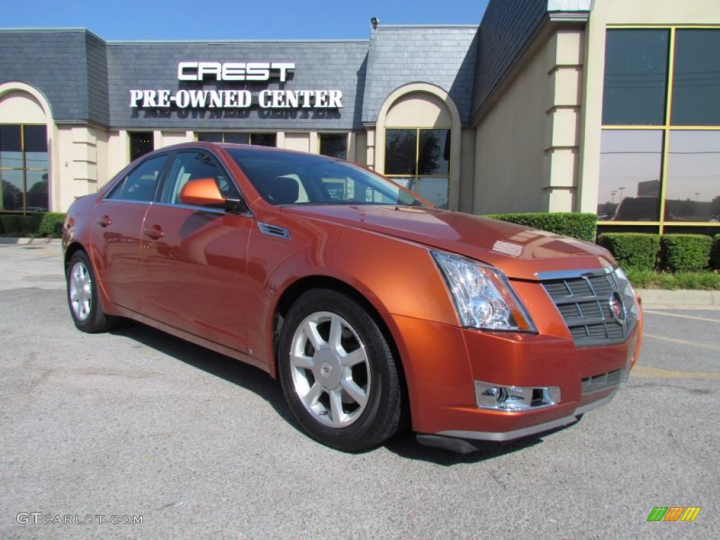 Hot Lava Orange Cadillac CTS