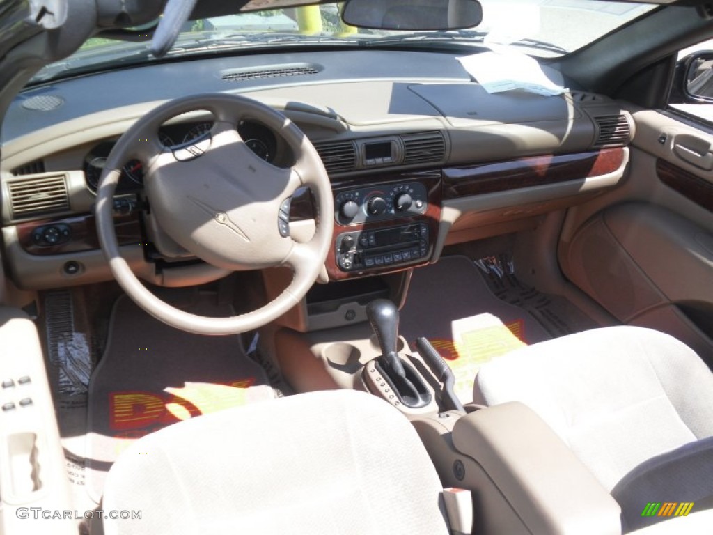 2002 Sebring LXi Convertible - Deep Sapphire Blue Pearl / Sandstone photo #4