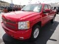 2011 Victory Red Chevrolet Silverado 1500 LT Extended Cab 4x4  photo #3
