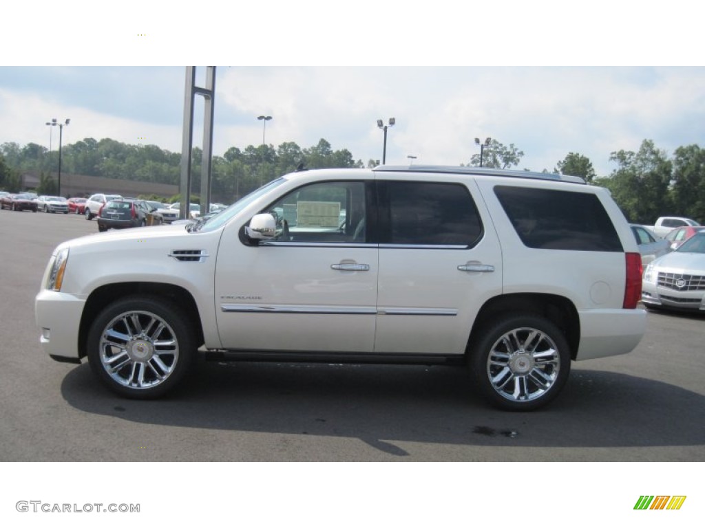 White Diamond Tricoat 2011 Cadillac Escalade Platinum AWD Exterior Photo #51803324