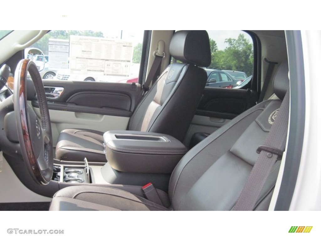 Cocoa/Light Linen Tehama Leather Interior 2011 Cadillac Escalade Platinum AWD Photo #51803453