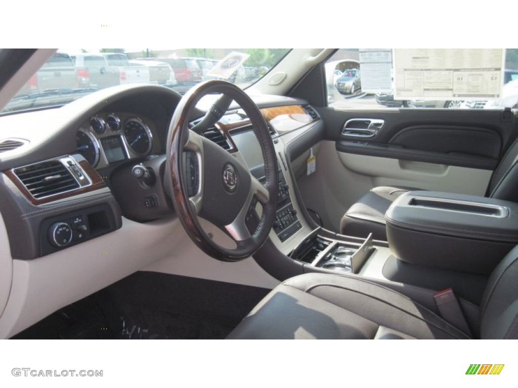 Cocoa/Light Linen Tehama Leather Interior 2011 Cadillac Escalade Platinum AWD Photo #51803468