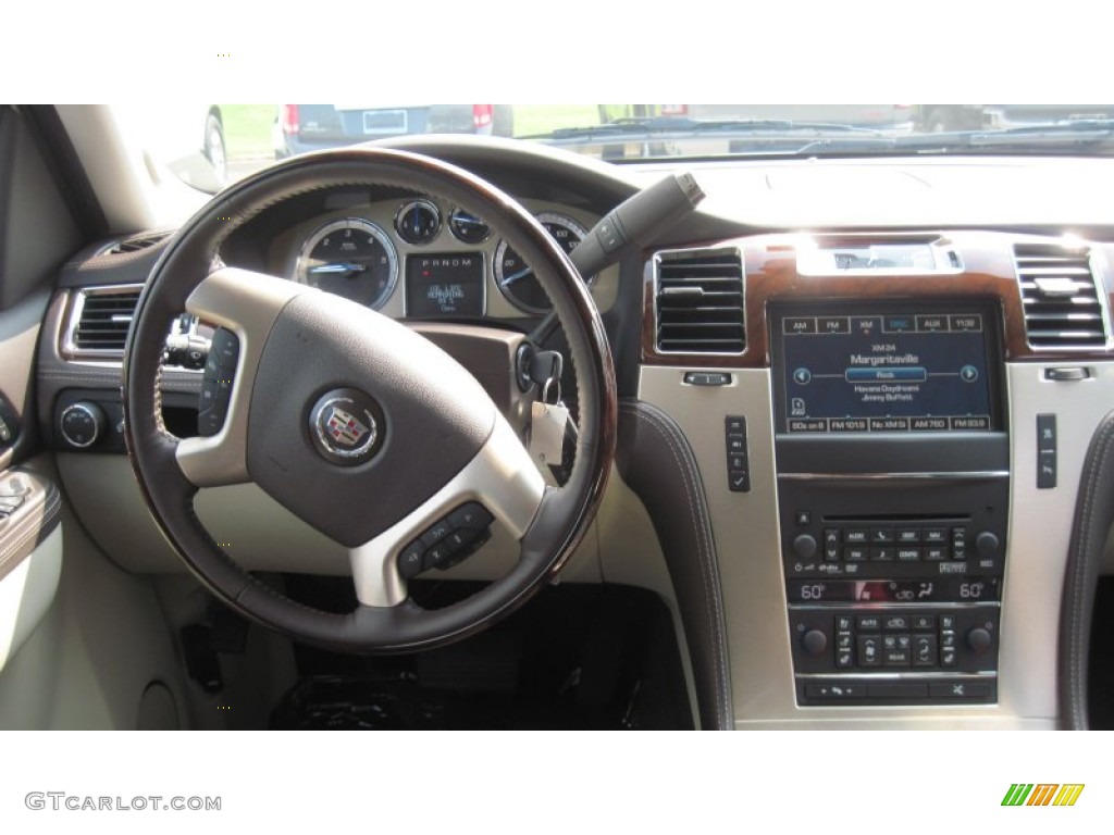 2011 Cadillac Escalade Platinum AWD Cocoa/Light Linen Tehama Leather Dashboard Photo #51803579