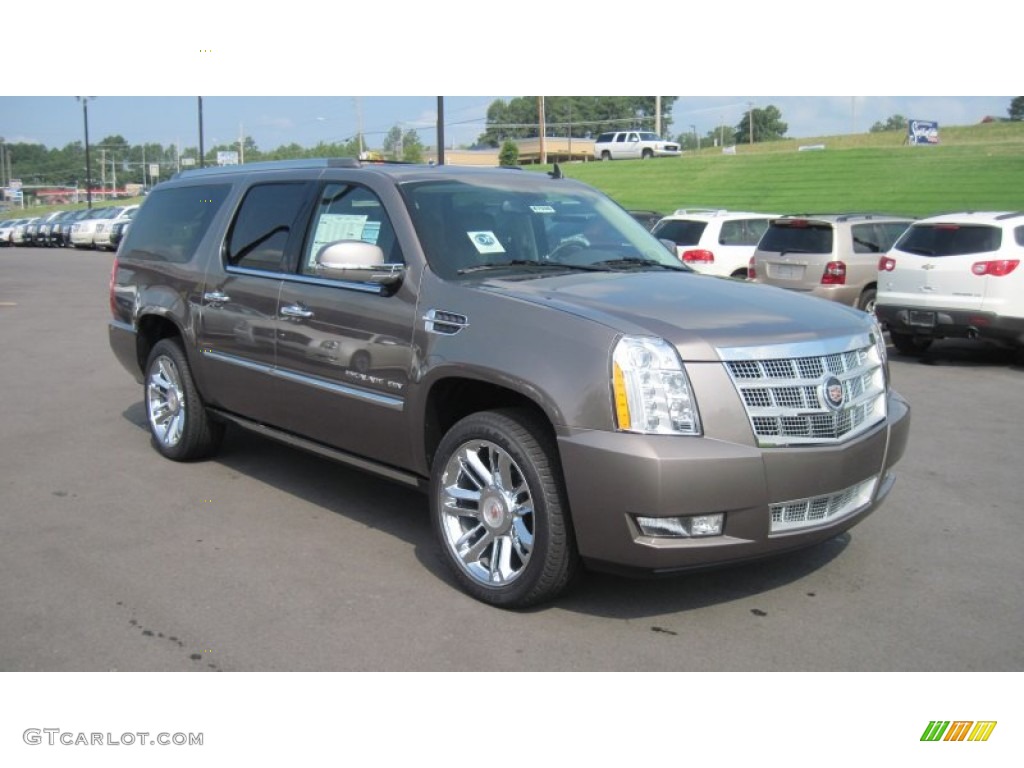 Mocha Steel Metallic 2011 Cadillac Escalade ESV Platinum AWD Exterior Photo #51803876