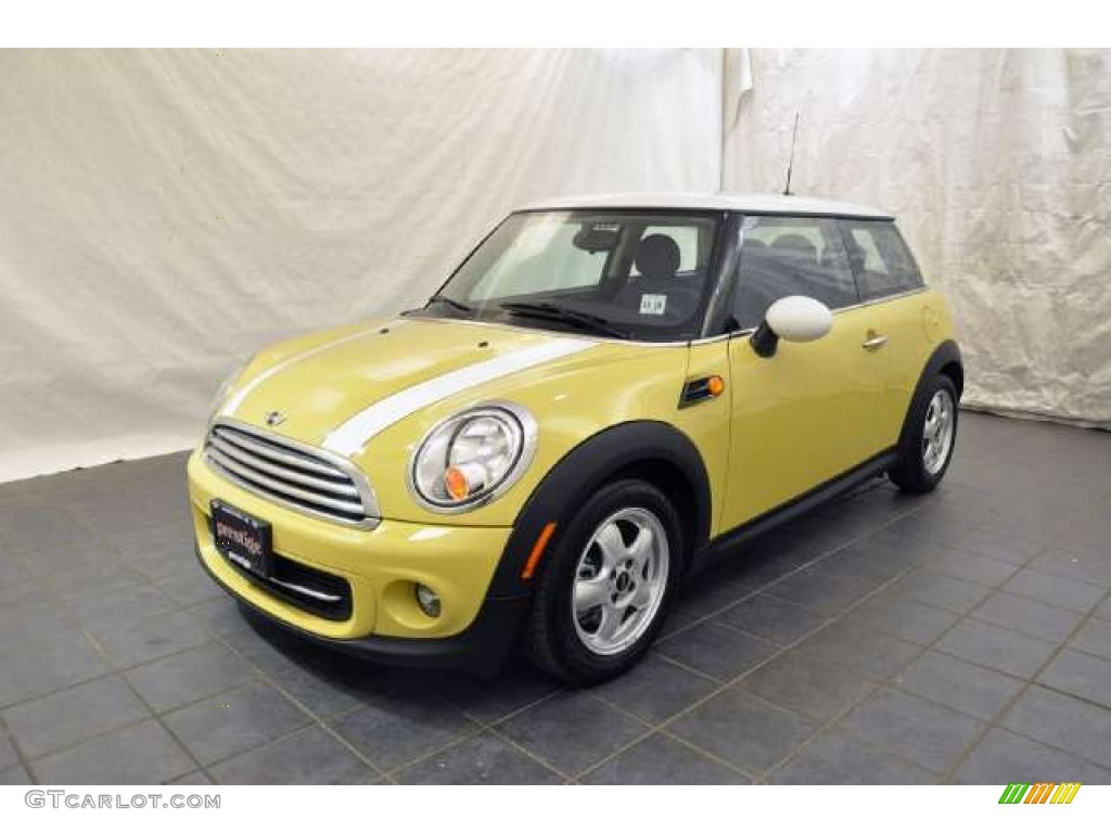 2011 Cooper Hardtop - Interchange Yellow / Carbon Black photo #1