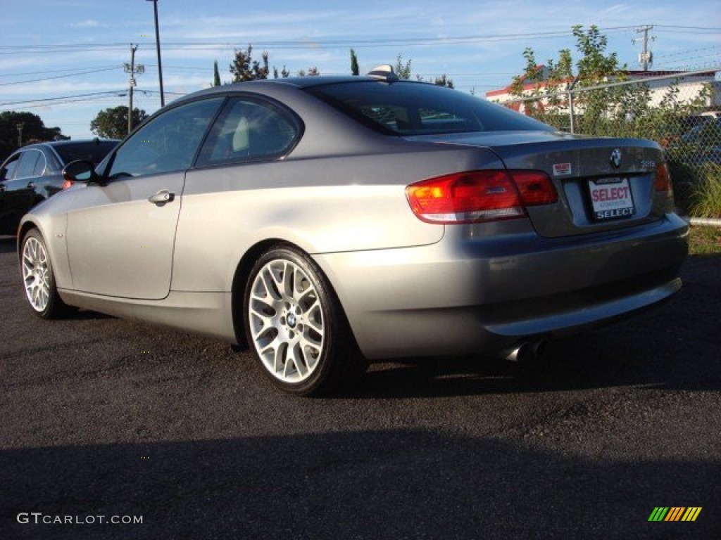 2009 3 Series 328i Coupe - Space Grey Metallic / Oyster Dakota Leather photo #3