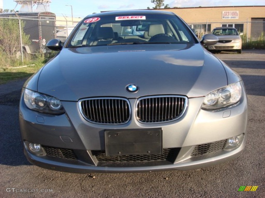 2009 3 Series 328i Coupe - Space Grey Metallic / Oyster Dakota Leather photo #5