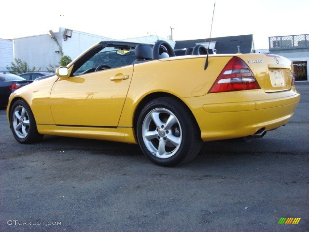 2003 SLK 320 Roadster - Sunburst Yellow / Charcoal photo #3