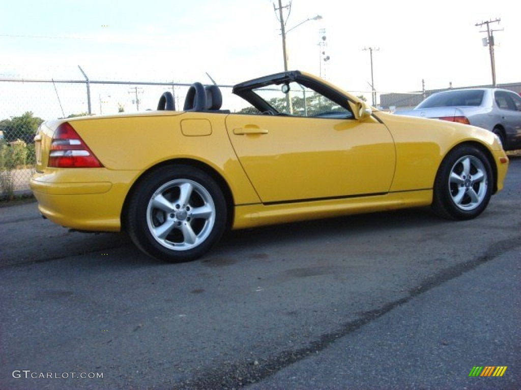 2003 SLK 320 Roadster - Sunburst Yellow / Charcoal photo #4