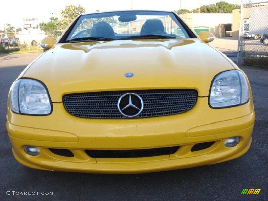 2003 SLK 320 Roadster - Sunburst Yellow / Charcoal photo #7