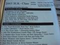 2003 Mercedes-Benz SLK 320 Roadster Window Sticker