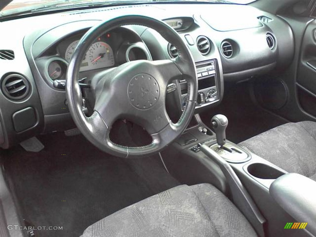 Black Interior 2001 Mitsubishi Eclipse GS Coupe Photo #51807689