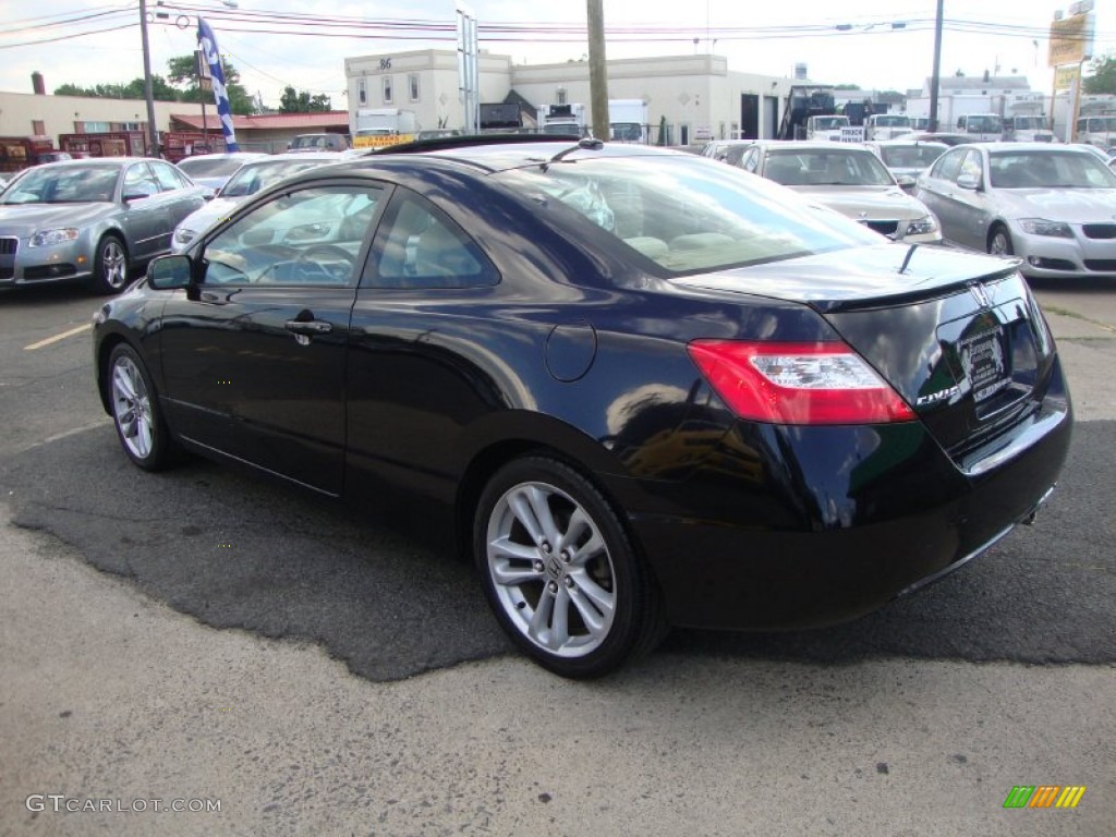 2006 Civic EX Coupe - Nighthawk Black Pearl / Ivory photo #3