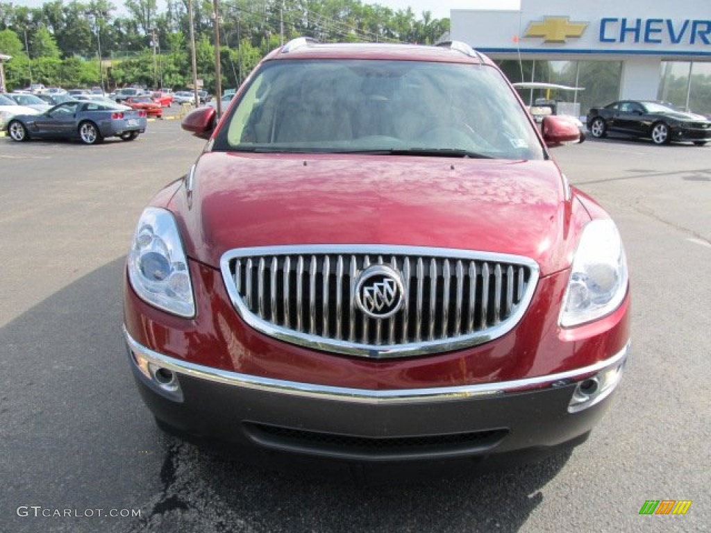 2010 Enclave CX AWD - Red Jewel Tintcoat / Cashmere/Cocoa photo #4