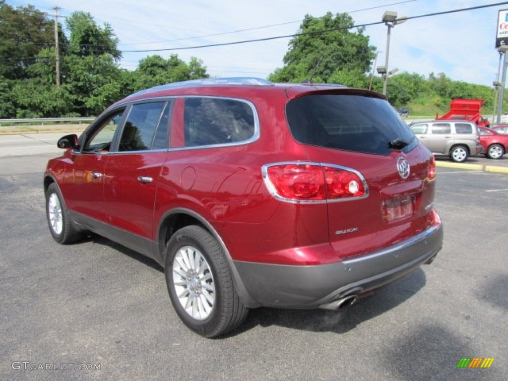2010 Enclave CX AWD - Red Jewel Tintcoat / Cashmere/Cocoa photo #7