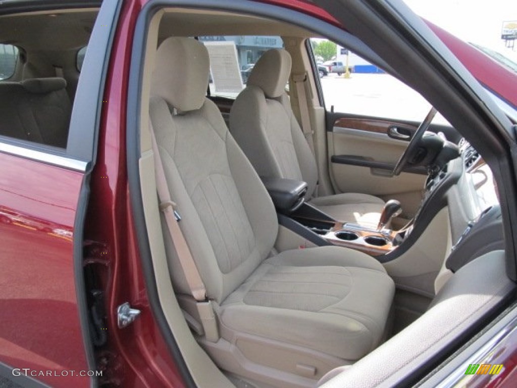 2010 Enclave CX AWD - Red Jewel Tintcoat / Cashmere/Cocoa photo #11