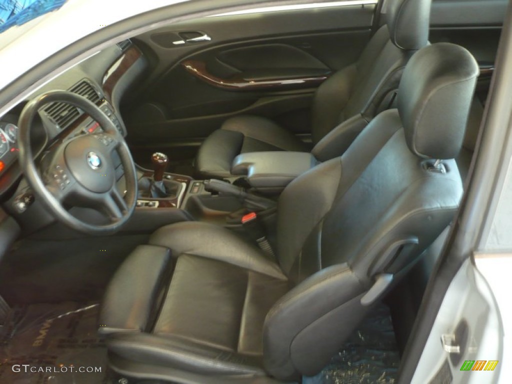 Black Interior 2002 BMW 3 Series 330i Coupe Photo #51809507