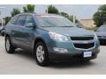 2009 Silver Moss Metallic Chevrolet Traverse LT  photo #3