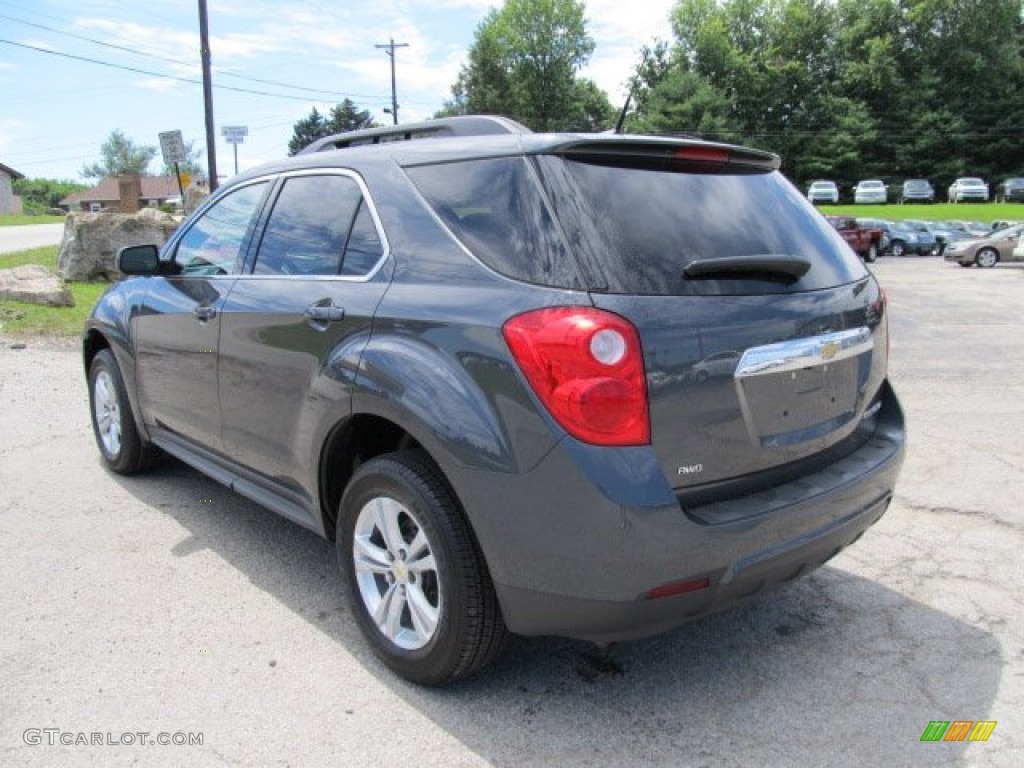 2010 Equinox LT AWD - Cyber Gray Metallic / Jet Black photo #4