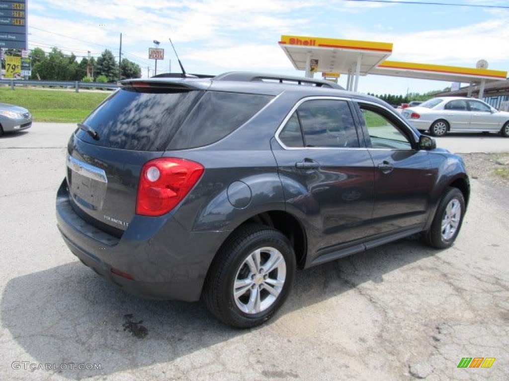 2010 Equinox LT AWD - Cyber Gray Metallic / Jet Black photo #7