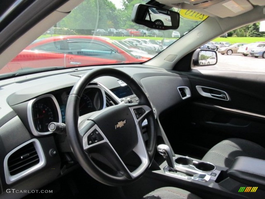 2010 Equinox LT AWD - Cyber Gray Metallic / Jet Black photo #16