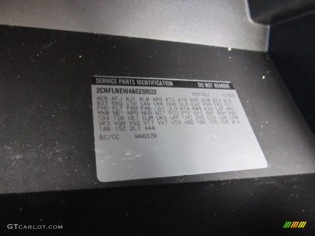 2010 Chevrolet Equinox LT AWD Info Tag Photo #51812267